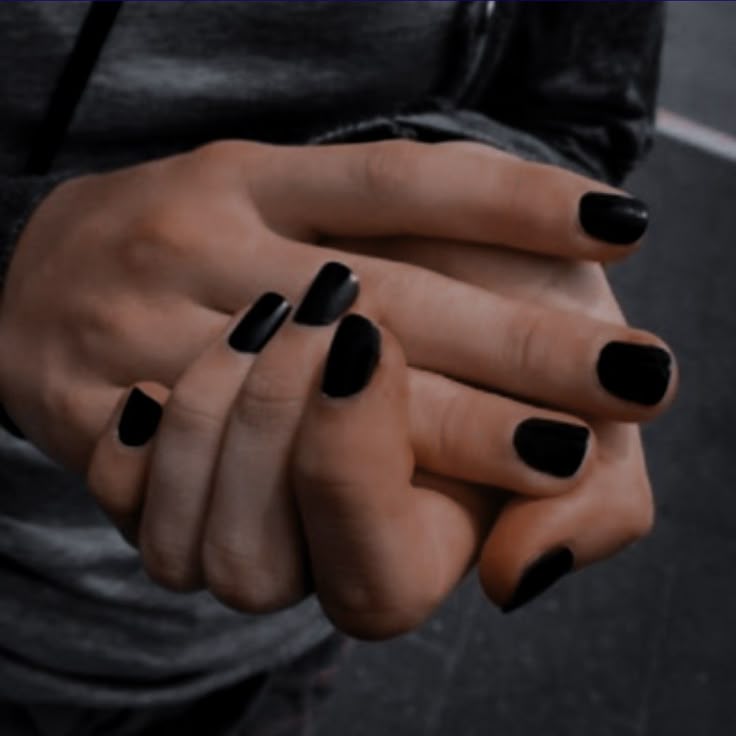 black nail polish